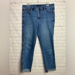 J. Crew Vintage Straight Cropped Raw Hem Jeans